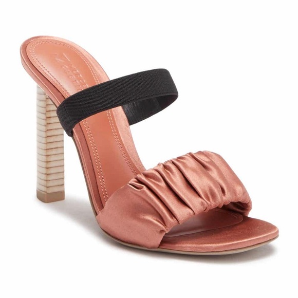 Mercedes Castillo Lynn Rouched Satin Sandal - Picture 1 of 8